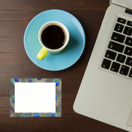 Bloco De Notas Padrão Colorida Peacock Feather Eyespot