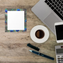 Bloco De Notas Padrão Colorida Peacock Feather Eyespot