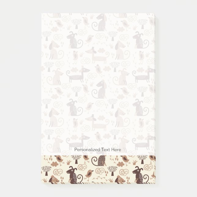 Bloco De Notas padrão com cães bonitos (Frente)