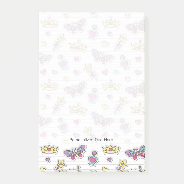 Bloco De Notas padrão da princesa do balé (Frente)