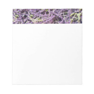 Bloco De Notas padrão das flores lavandas