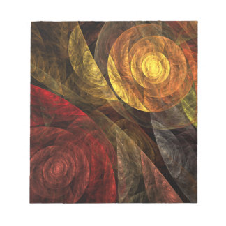 Bloco De Notas Padrão de Abstrato de Arte Floral Moderna da Flor