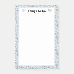 Bloco De Notas Padrão de abstrato de diamante elegante