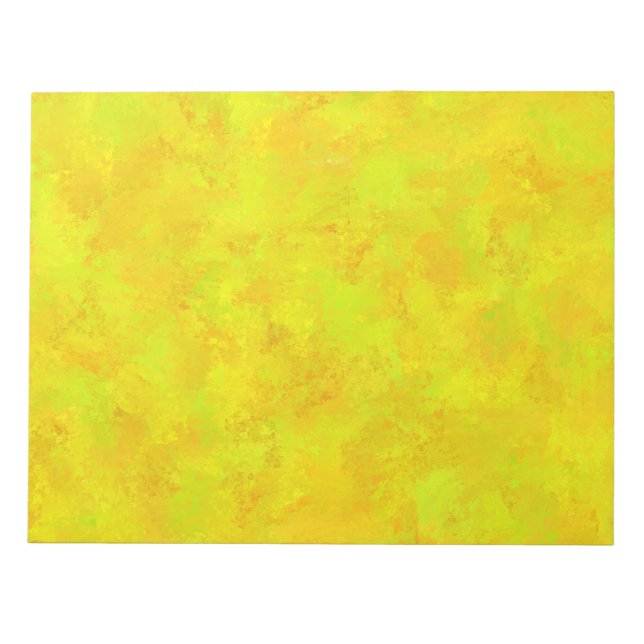Bloco De Notas Padrão de Abstrato Verde Laranja Amarelo (Frente)
