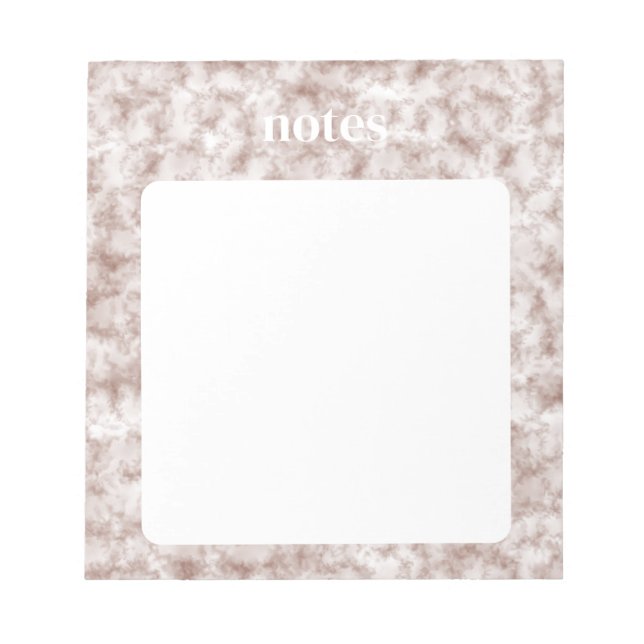 Bloco De Notas Padrão de Aquarela Vermelha na moda (Frente)