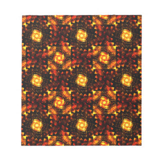 Bloco De Notas Padrão de Arte Abstrata Boho Elegante Moderno Dour