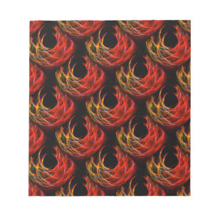 Bloco De Notas Padrão de Arte Abstrata Elegante Boho Moderno Fofo