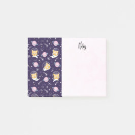 Bloco De Notas Padrão de Astronautas de Gato Gato-Gato