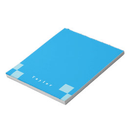 Bloco De Notas Padrão de blocos quadrados azuis-escuros e claros