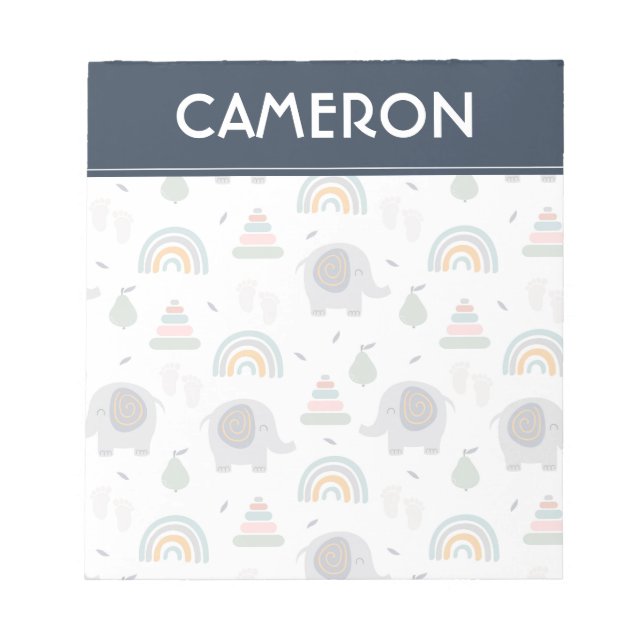 Bloco De Notas Padrão de Brinquedo de Bebê Bonito (Frente)