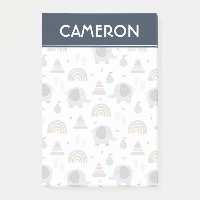 Bloco De Notas Padrão de Brinquedo de Bebê Bonito (Frente)