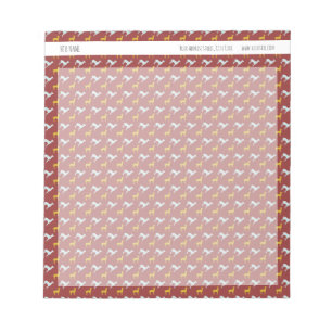 Bloco De Notas Padrão de Cães Ano-Cão Notepad Personalizado