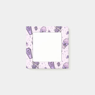 Bloco De Notas Padrão de caixões do Gótico de Pastel