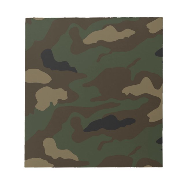 Bloco De Notas padrão de camuflagem militar (Frente)