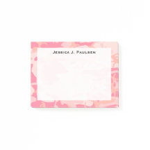 Padrão de Camuflagem Rosa e Pêssego Monograma