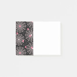 Bloco De Notas Padrão de Cobwebs e aranhas do Halloween