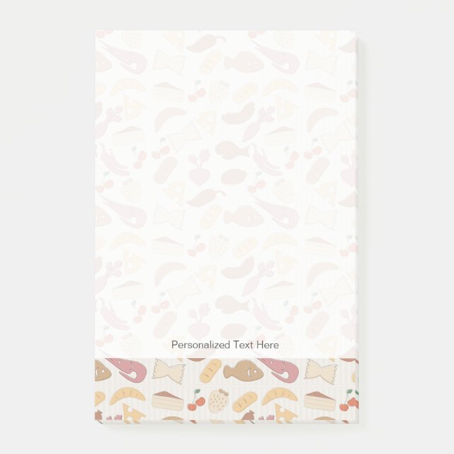 Bloco De Notas Padrão de Comida 2 (Frente)