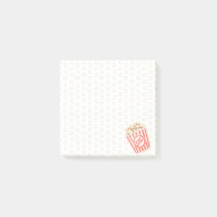 Bloco De Notas Padrão de Comida de Lixo Popcorn