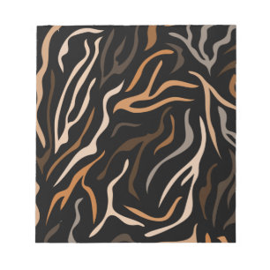 Bloco De Notas Padrão de cor do Tiger