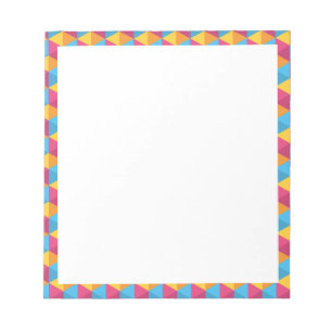 Bloco De Notas Padrão de Cubo Colorido