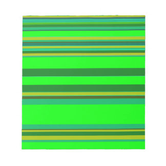 Bloco De Notas Padrão de Designer Personalizado de Faixa Verde Co