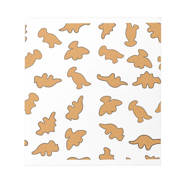 Bloco De Notas Padrão de Dino Nuggets (Frente)