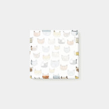 Padrão de Doodle do Rosto de Gato