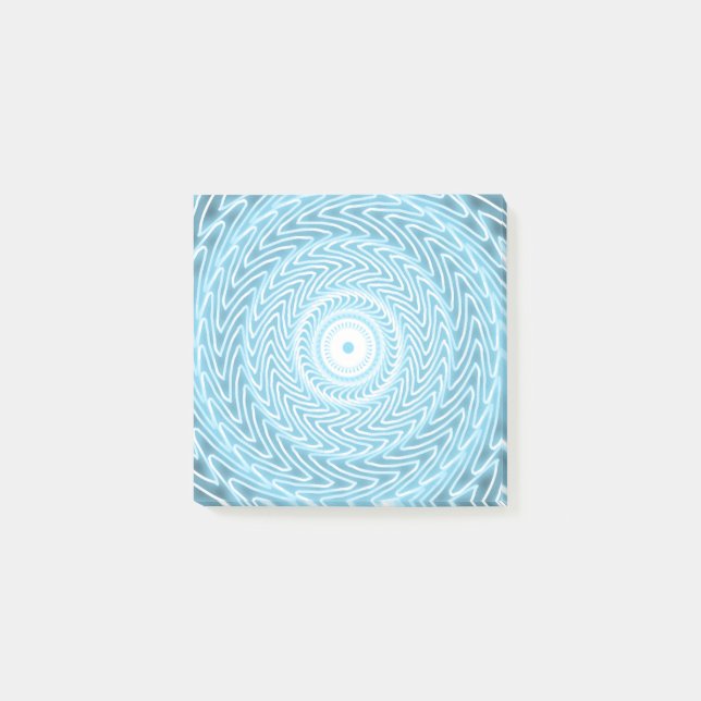 Bloco De Notas Padrão de espiral azul do anjo (Frente)