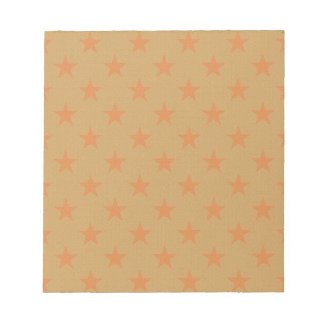 Bloco De Notas Padrão de estrelas vermelhas (Frente)