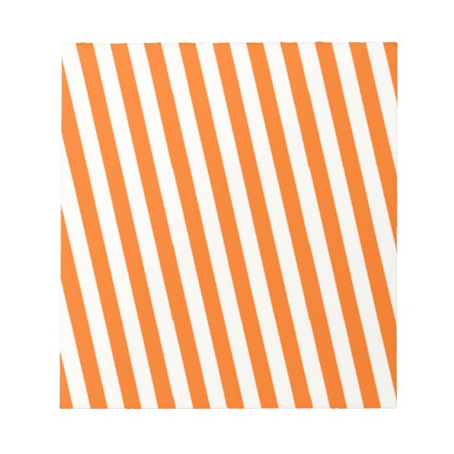 Bloco De Notas Padrão de Faixa Laranja Retroativa (Frente)