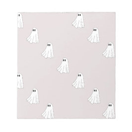 Bloco De Notas Padrão de Fantasma Pastel Fofo