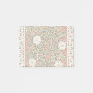 Bloco De Notas Padrão de Flor de Ilustração de Rosa