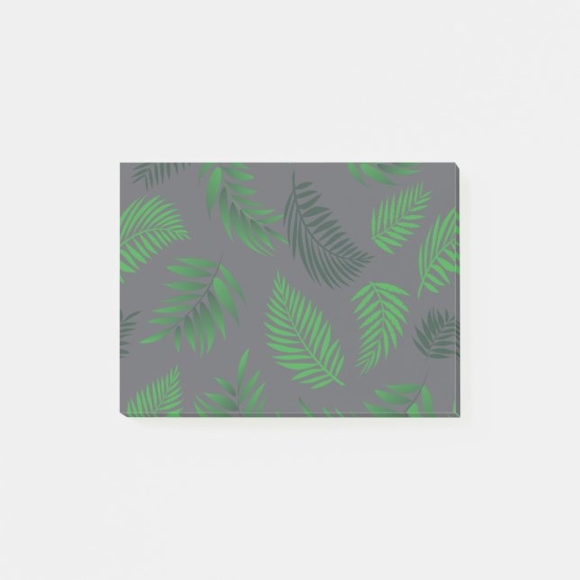 Bloco De Notas Padrão de Folhas Tropicais 13 (Frente)