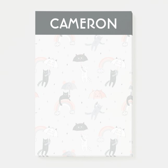 Bloco De Notas Padrão de Gatos de Choque em Cuta (Frente)