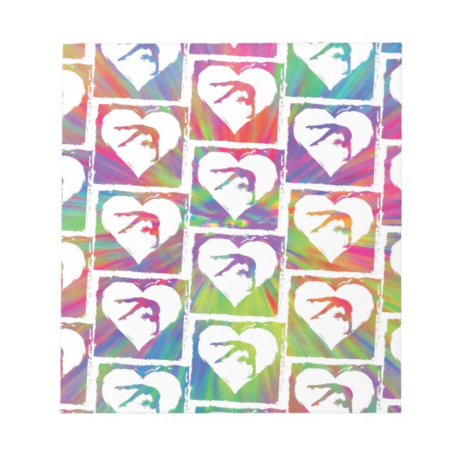 Bloco De Notas Padrão de ginástica Tie Dye (Frente)