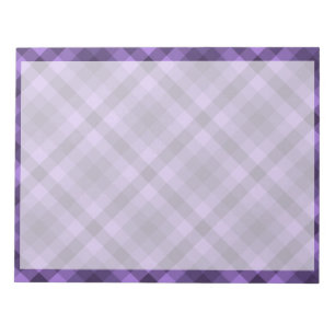 Bloco De Notas Padrão de gingham roxo