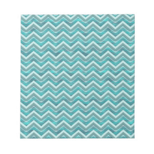 Bloco De Notas Padrão de Glitter Chevron das Águas