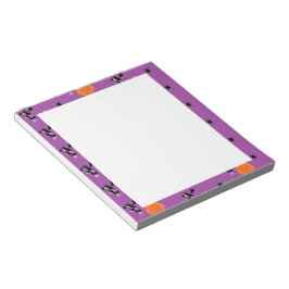 Bloco De Notas Padrão de Halloween em roxo