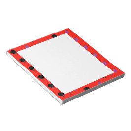 Bloco De Notas Padrão de Halloween em vermelho