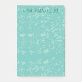 Bloco De Notas Padrão de ícones de ciência personalizados