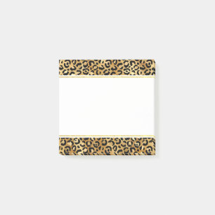 Bloco De Notas Padrão de Impressão Leopard Selvagem e Exótica