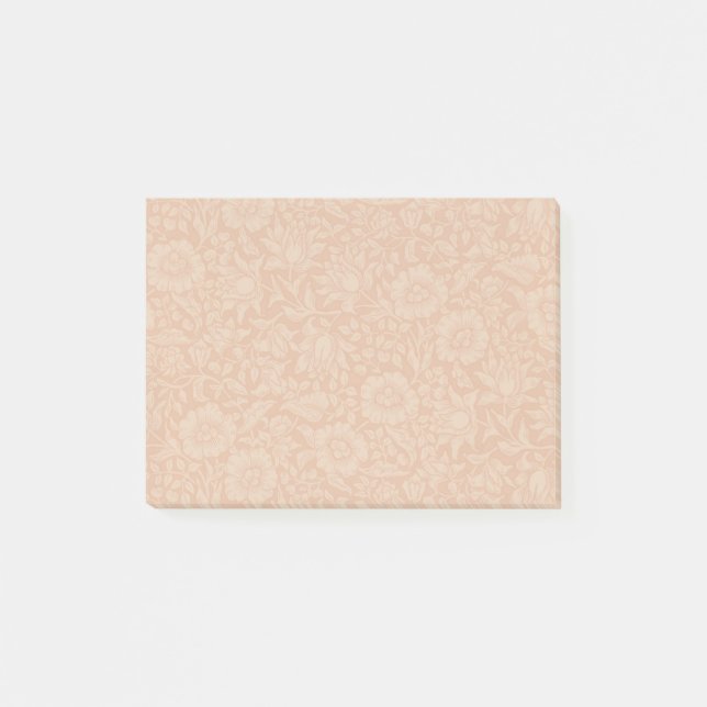 Bloco De Notas Padrão de Malva de William Morris: Floral Terracot (Frente)
