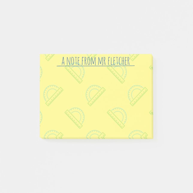 Bloco De Notas Padrão de matemática do projetor personalizado (Frente)