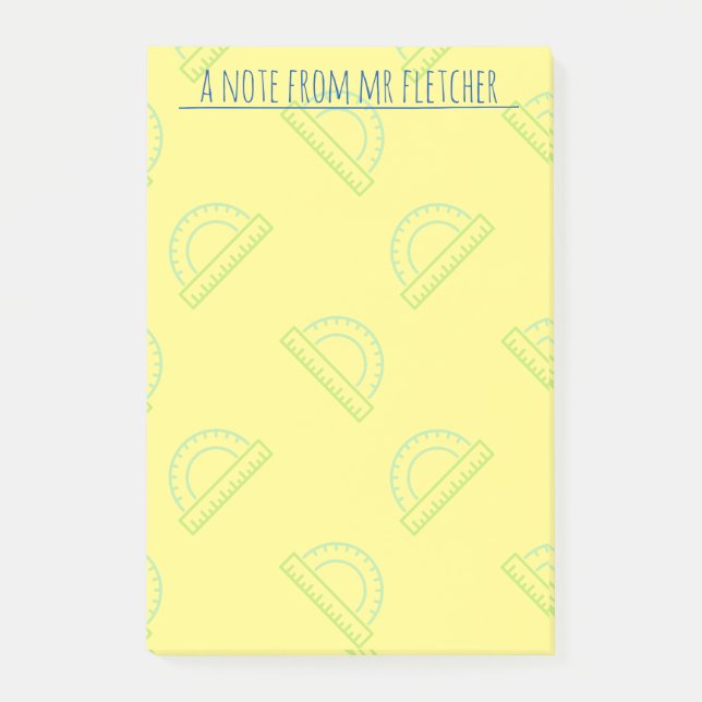 Bloco De Notas Padrão de matemática do projetor personalizado (Frente)