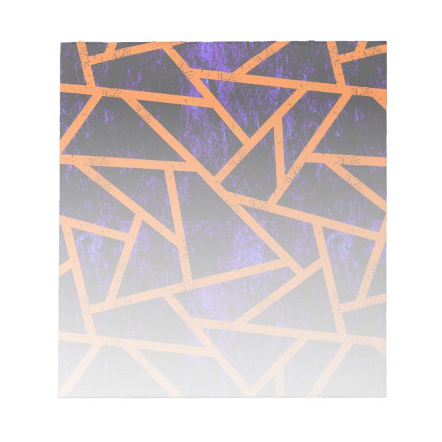 Bloco De Notas Padrão de mosaico de Halloween (Frente)