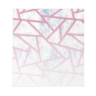 Bloco De Notas Padrão de mosaico rosa e azul