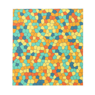 Bloco De Notas Padrão de mosaico vibrante