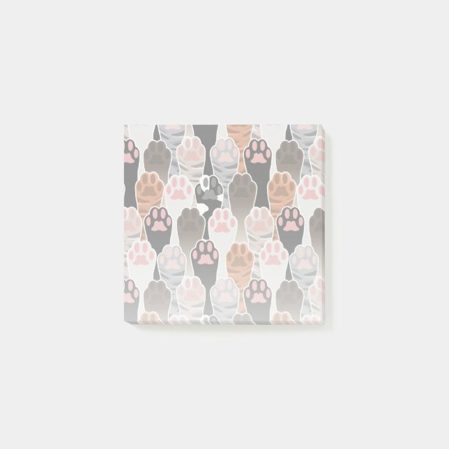 Bloco De Notas Padrão de muitas patas de gatos (Frente)