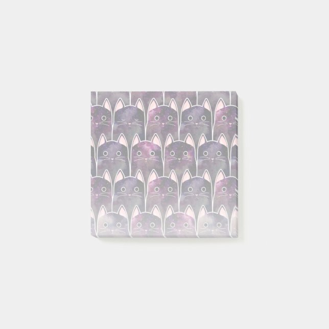 Bloco De Notas Padrão De Muitos Gatos Galáxicos (Frente)