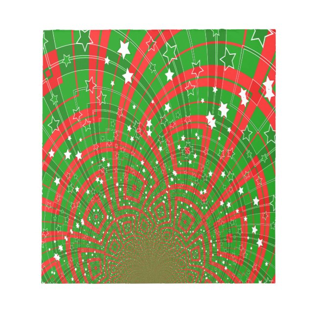 Bloco De Notas padrão de natal abstrato de fundo (Frente)